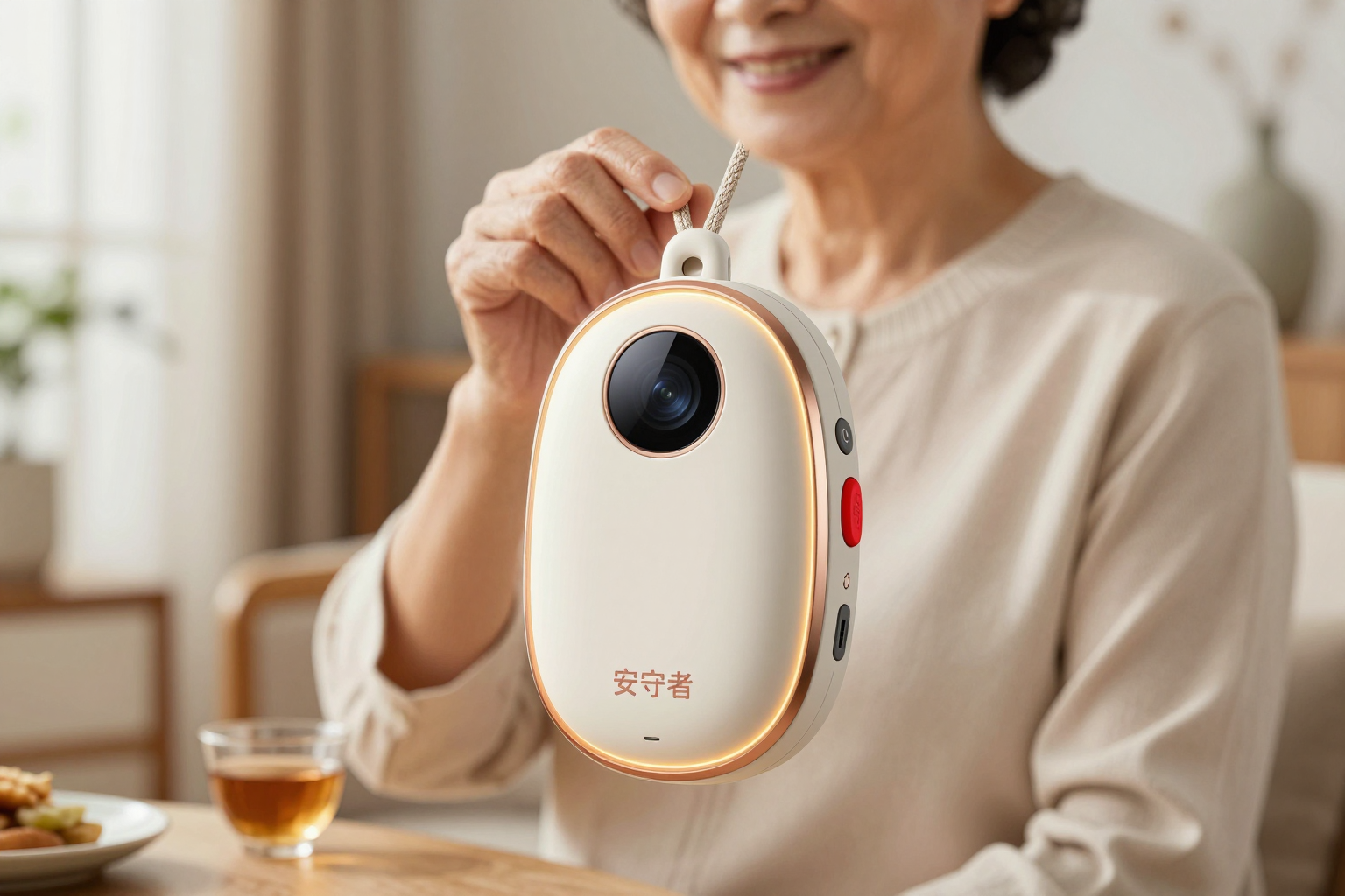 老人佩戴安守者
